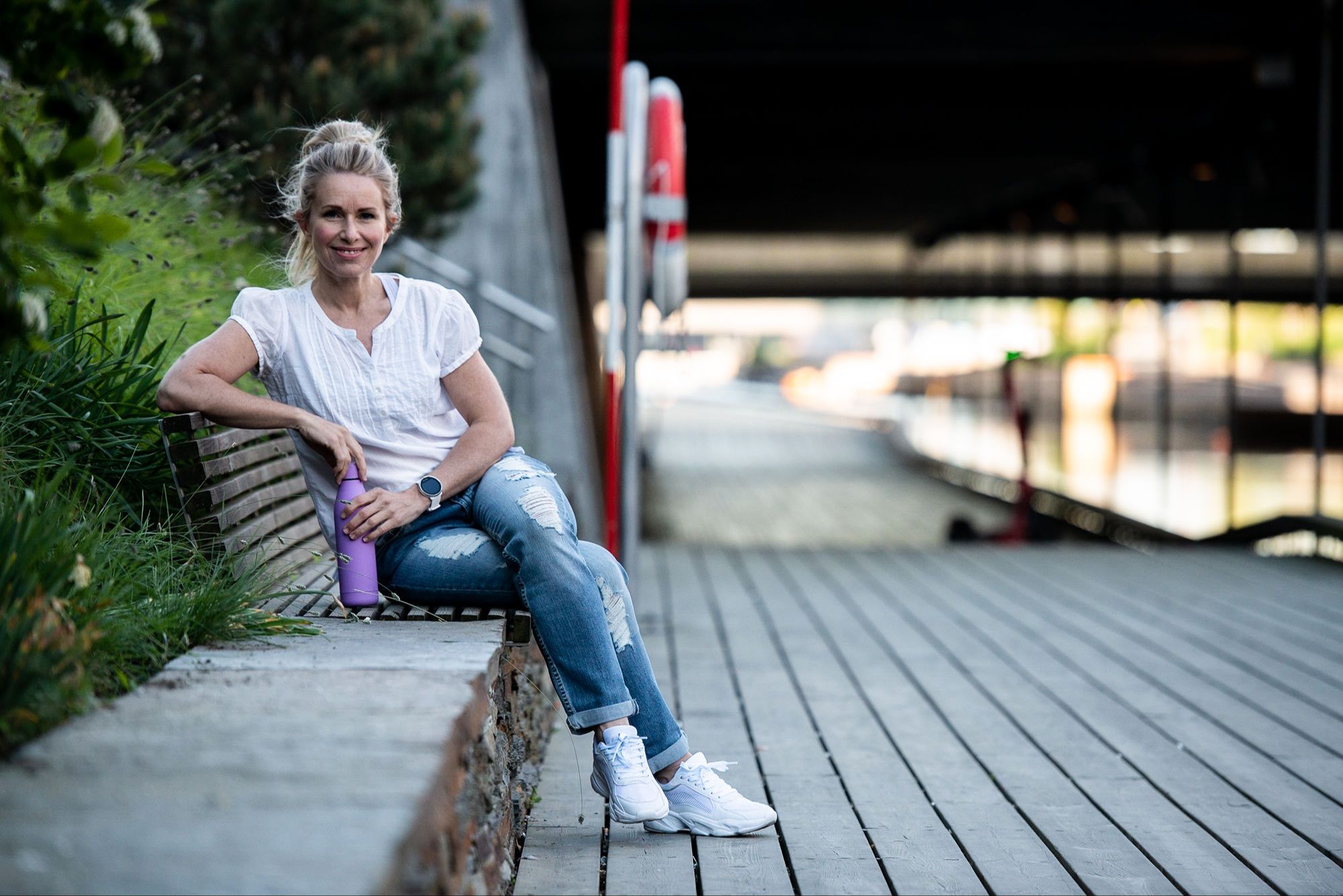 Søvn og stress – Pia slapper av ved vannet